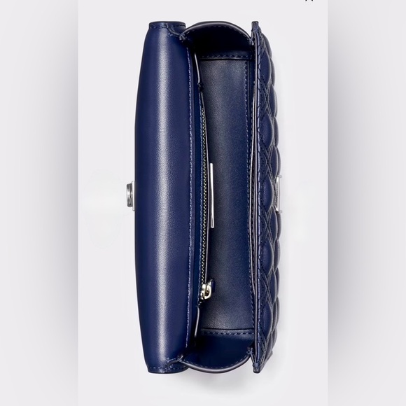 BNWT Tory Burch Fleming Two Way Bag with Tassel in Navy Blue - Picture 5 of 7